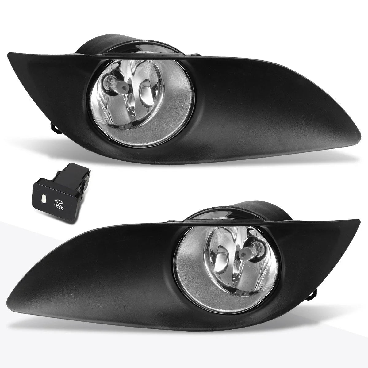 Clear Lens Front Bumper Fog Light Set for Yaris Hatchback (2009–2011)
