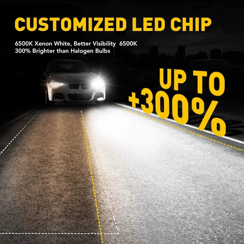 AUXITO 9006 HB4 LED Headlight Bulb Kit 20000LM 6500K Low Beam for