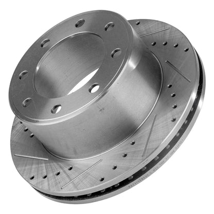 Brake Disc Set for Ford F-250 Super Duty 2008-2012, Slotted & Cross-drilled