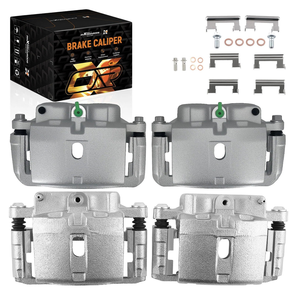 Front Rear Disc Brake Calipers with Bracket for Chevrolet Silverado 1500 HD (2001–2007)