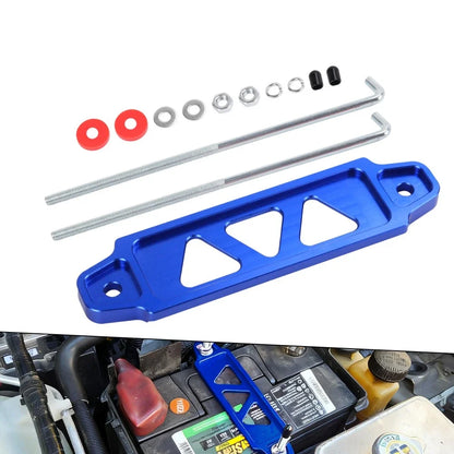 Blue JDM Battery Hold Tie Down w/ J-Hooks for Honda Civic EG EK S2000 (1992–2005)