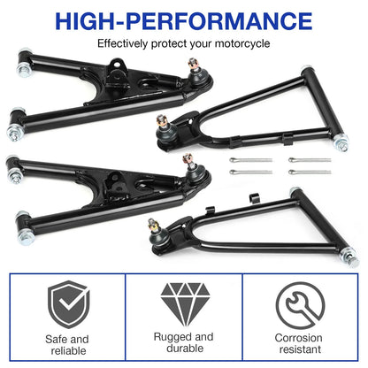 Front Control A-Arms Kit Upper and Lower for Banshee 350 Yamaha 1987-2006