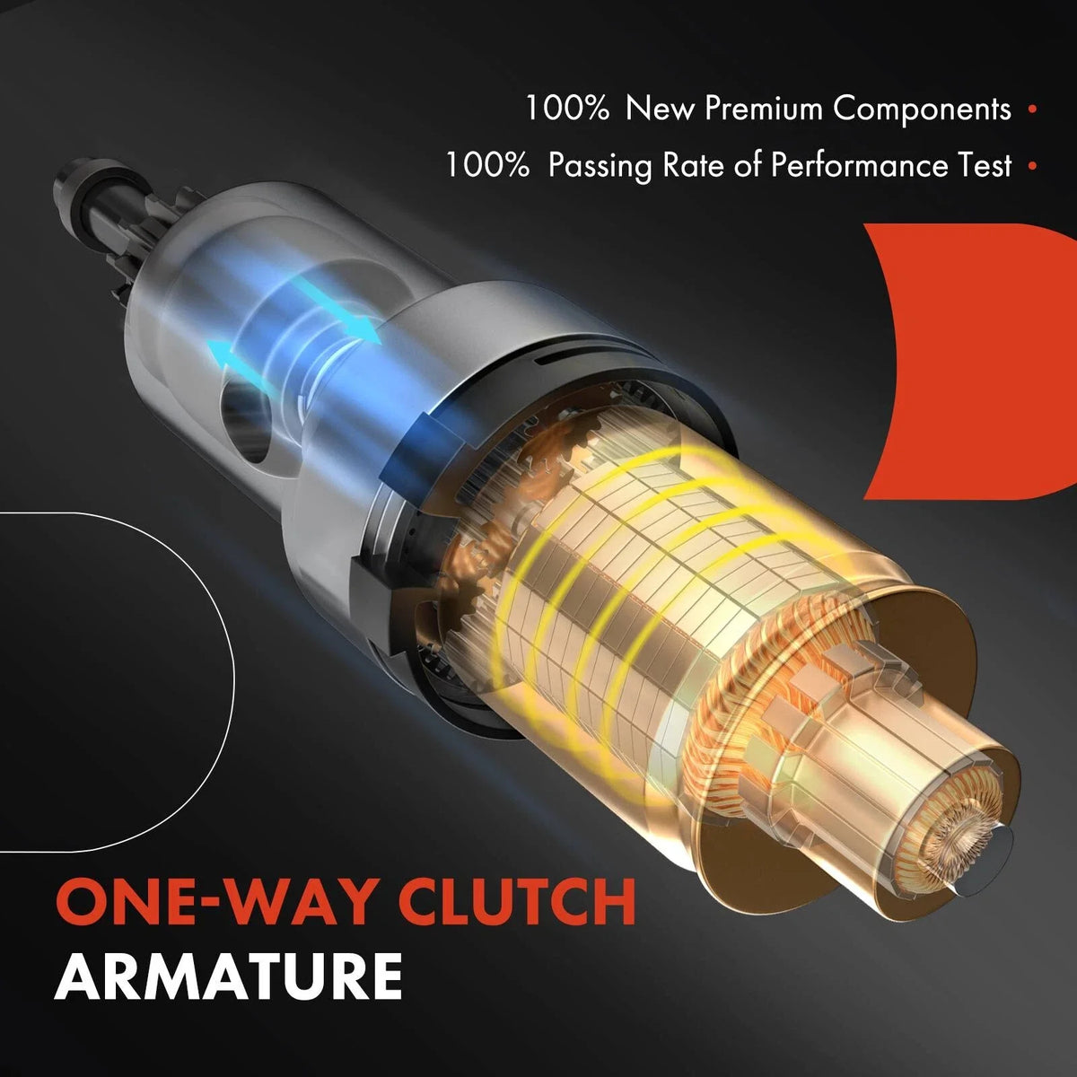Starter for 2001-2005 Honda Civic Models