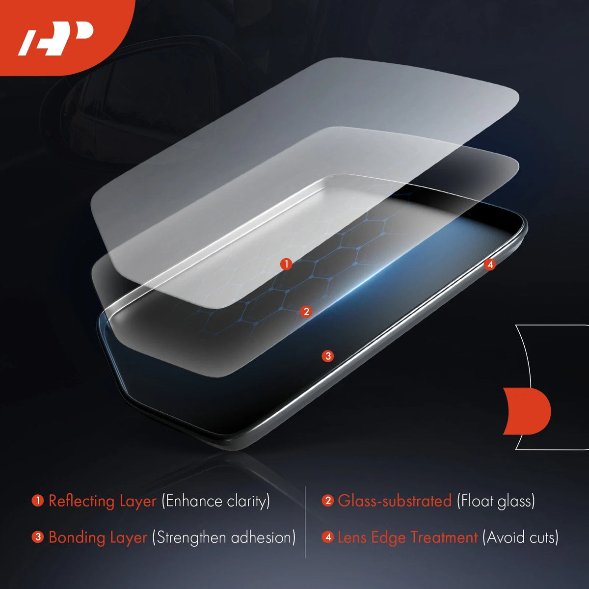 Power Mirror Glass, Heated for 2011 Ford Expedition Driver