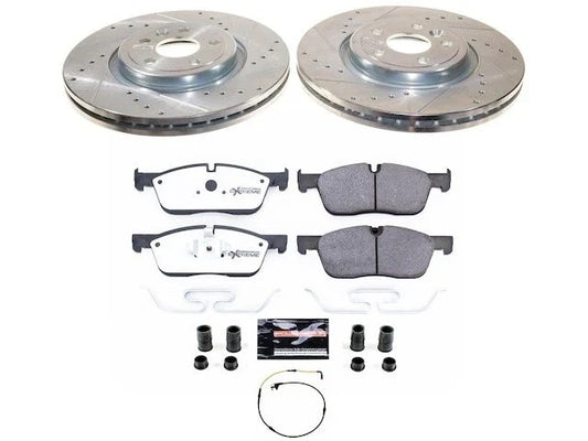 Front Brake Pad and Rotor Kit for Jaguar F-Pace (2017–2020) BG974YK