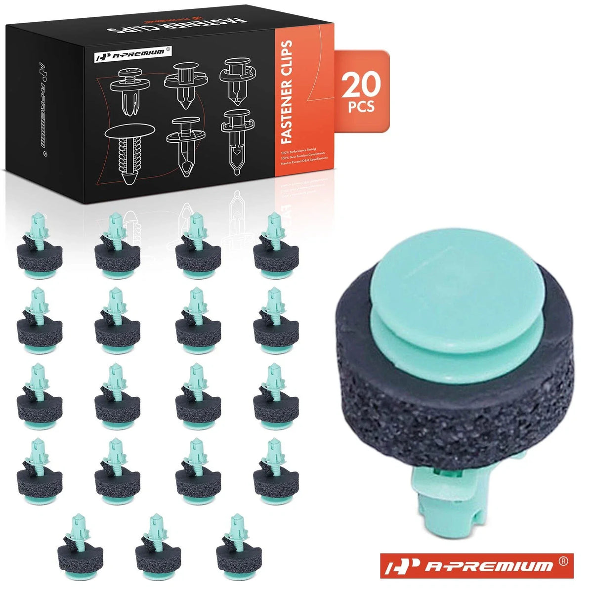 20Pcs 8mm Nylon Retainer Clips for Buick LeSabre (1999–2005)