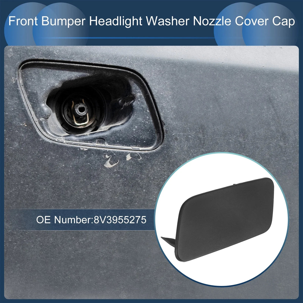 Front Left Washer Nozzle Cover Cap for Audi A3 8V (2016–2020)