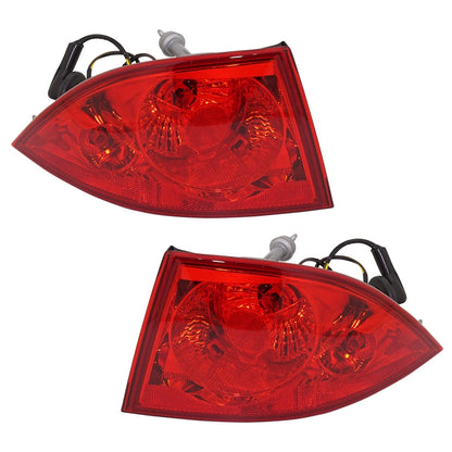 Tail Light Set for Buick Lucerne (2006–2011) Left Right Outer Halogen CAPA