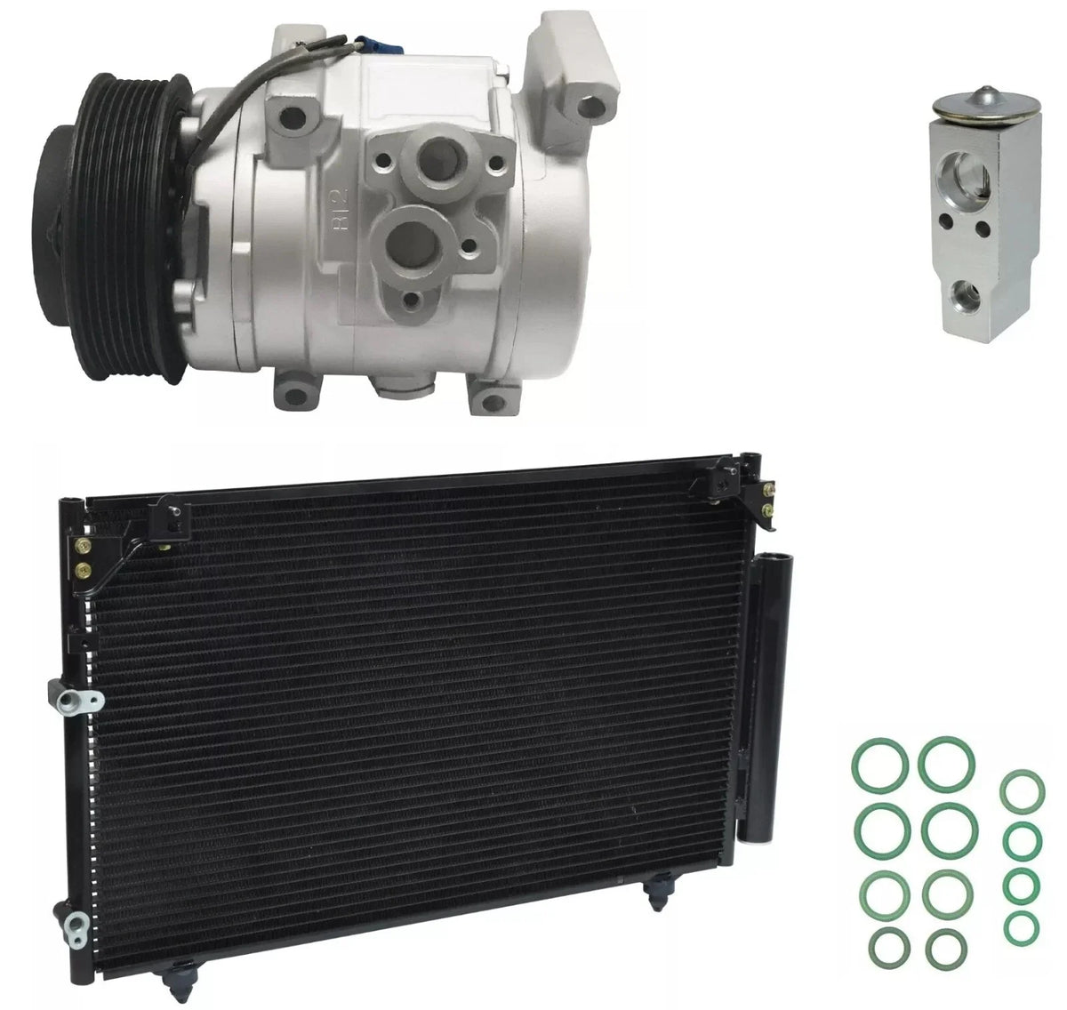 AC Compressor Kit With Condenser for Scion tC 2.4L (2009–2010)