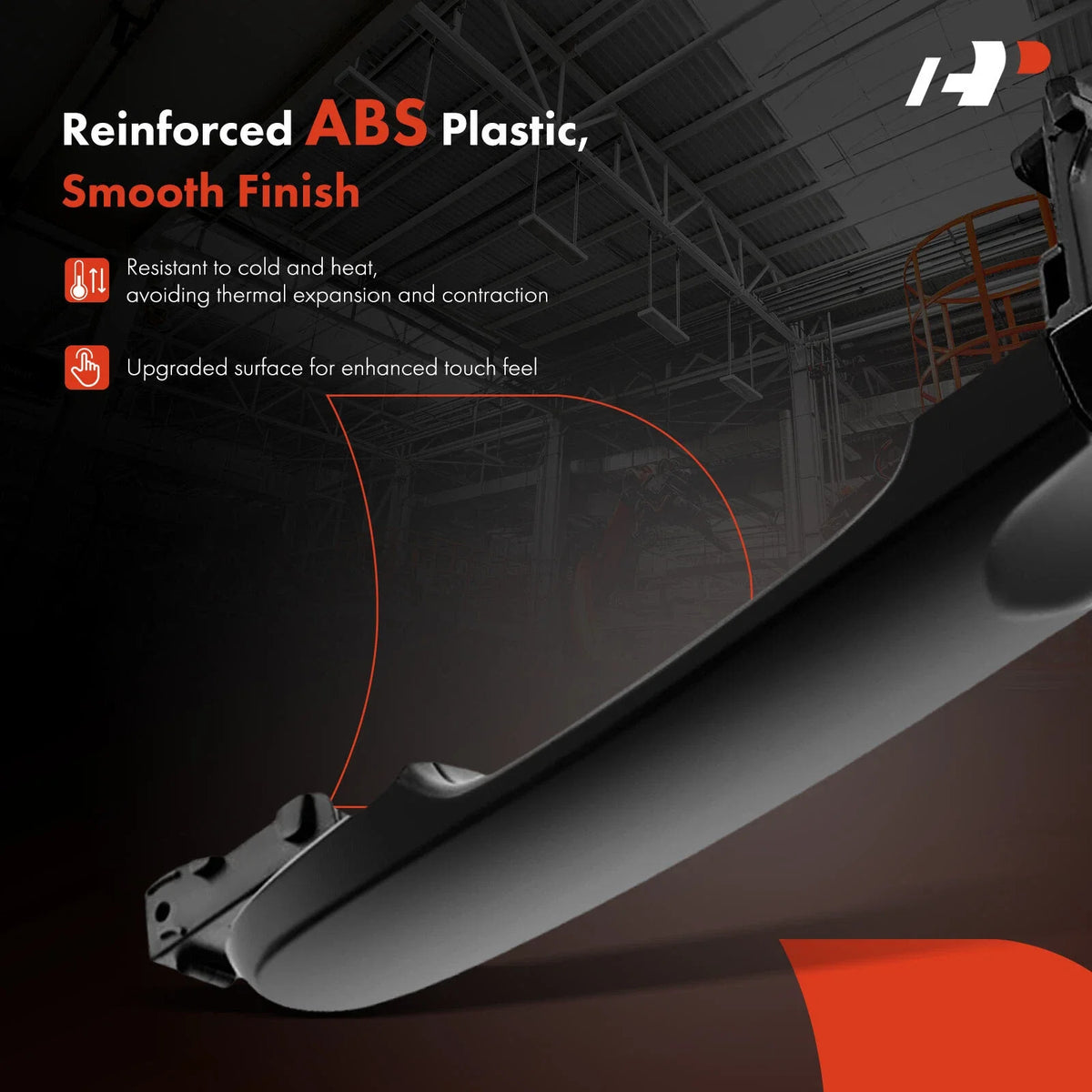 Front Passenger Side Door Handle in Black for Versa (2012-2019)