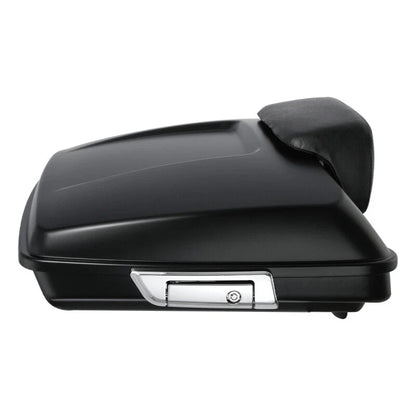Matte Razor Trunk Backrest Chrome Mount for Harley Road King (2014–2026)