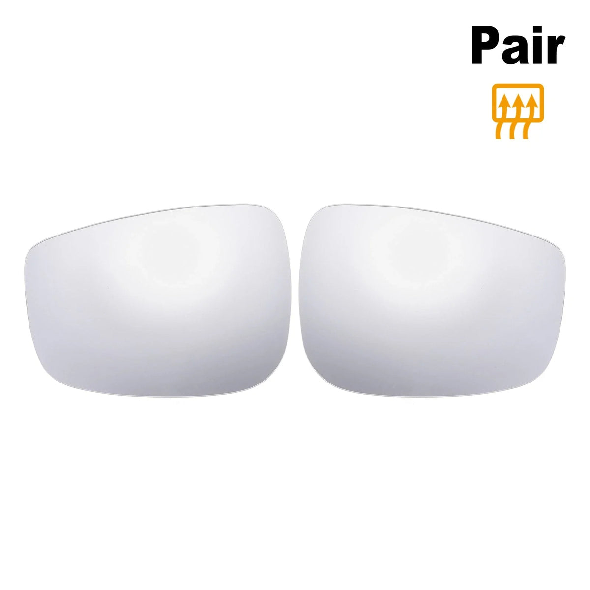 Pair Heated Mirror Glass with Backing Plate for Mazda CX-3 (2016–2020)