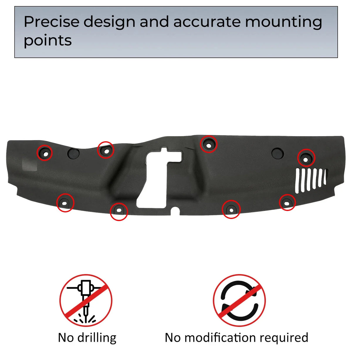 Front Upper Radiator Support Panel Cover #74127TBA for Honda Civic (2016–2021)