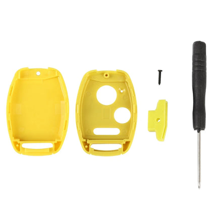 Key Fob Shell Case - Yellow for Honda 2003-2012, Includes Screw Driver