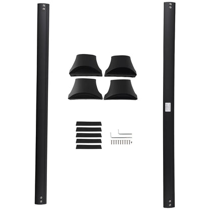 2Pcs Black Aluminum Roof Rack Bars for Honda Pilot (2016-2022)