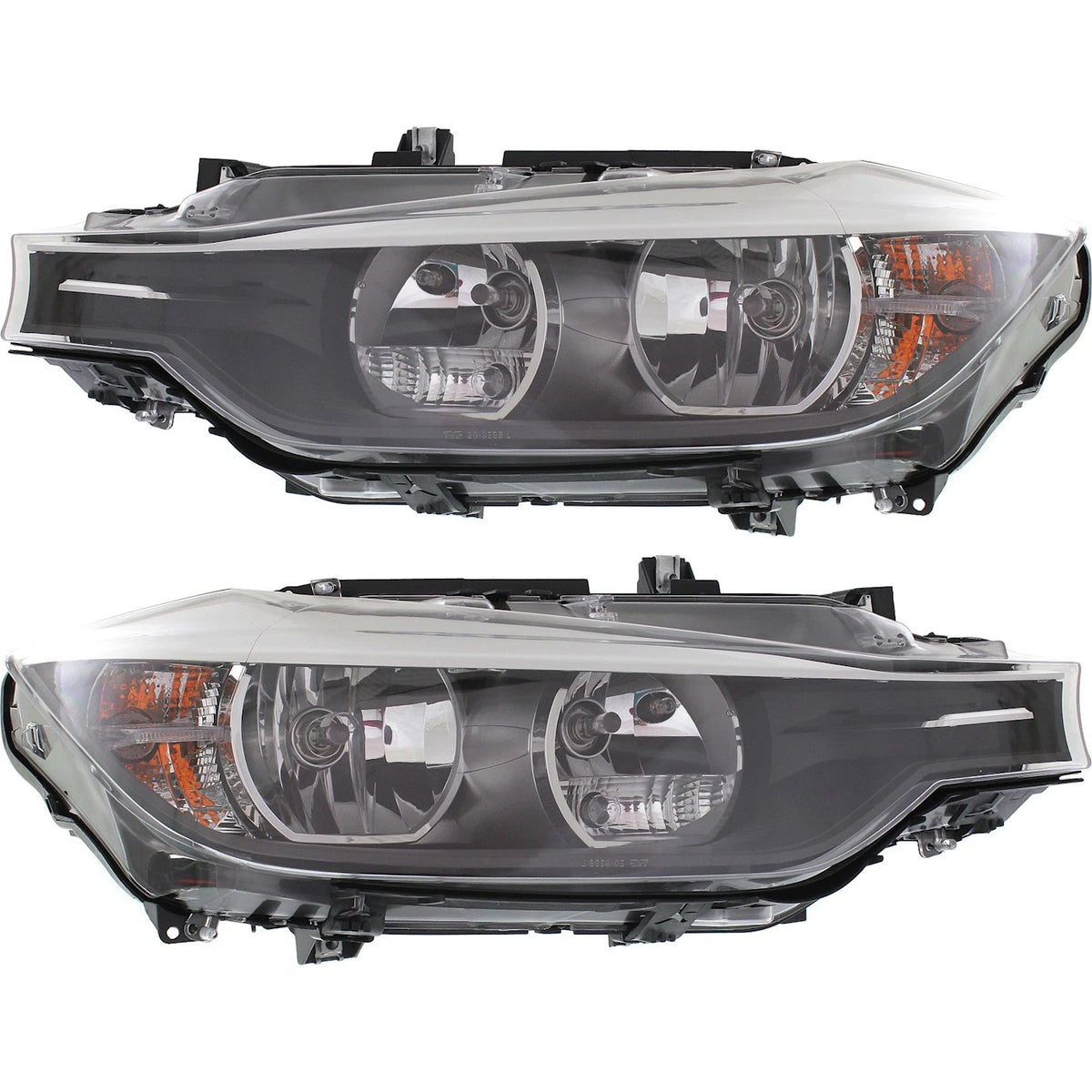 Headlight Set for BMW 328i (2012–2015) Halogen with Bulb