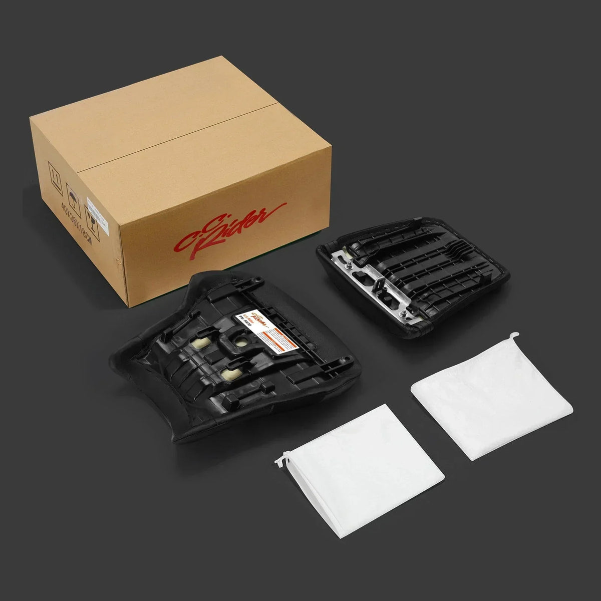 Black Seat Set for Driver & Passenger - Honda CBR600RR (2003-2004)