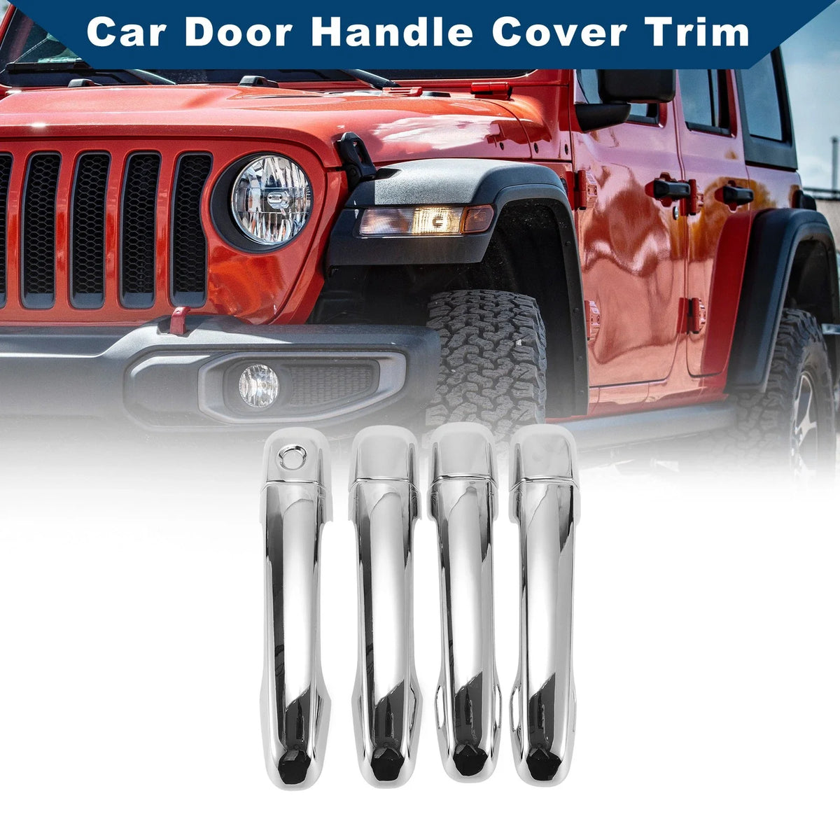 Car Door Handle Cover Trim for Toyota Land Cruiser Prado J150 J200 (2009–2021)