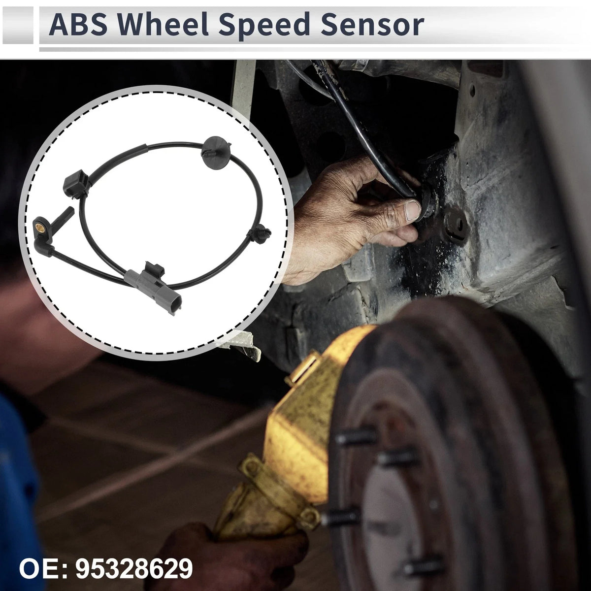 ABS Wheel Speed Sensor No. 95328629 for Chevrolet Trax (2015–2022) Rear Left