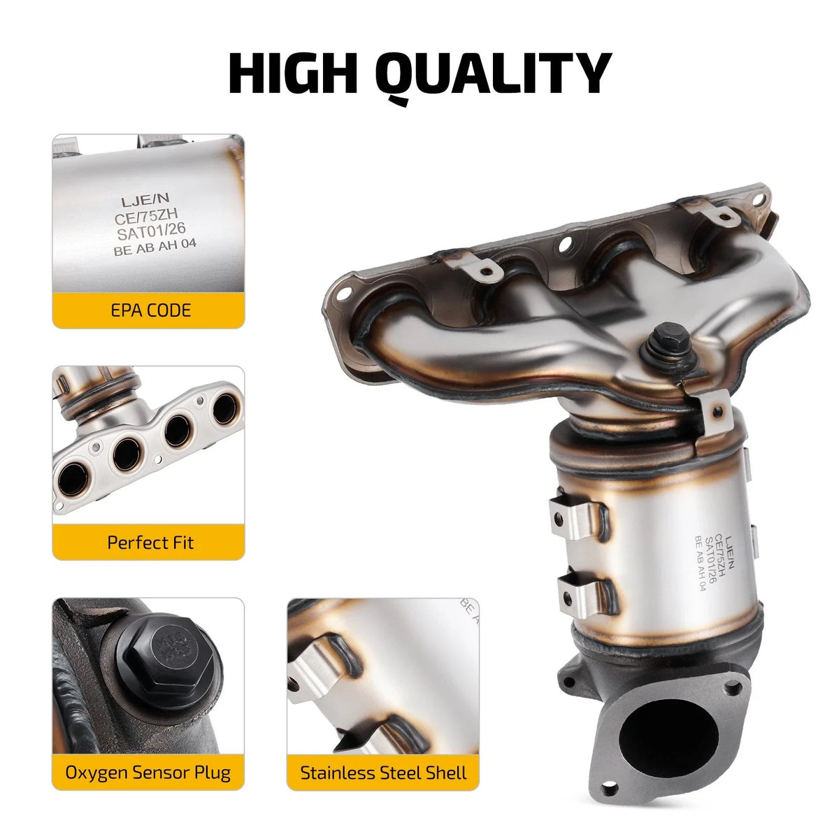 Exhaust Manifold Catalytic Converter for Kia Forte Koup 2014–2016