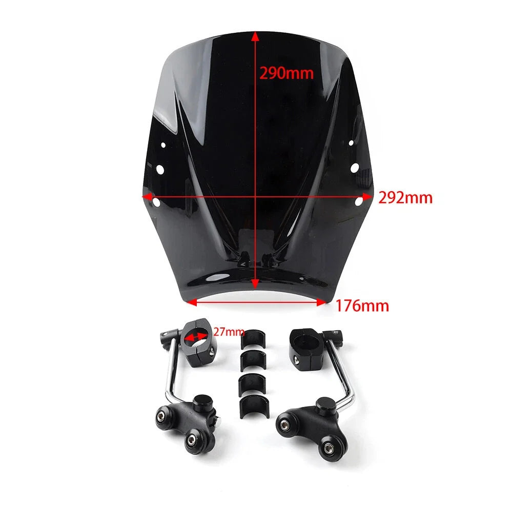 Universal Motorcycle Windshield Deflector for