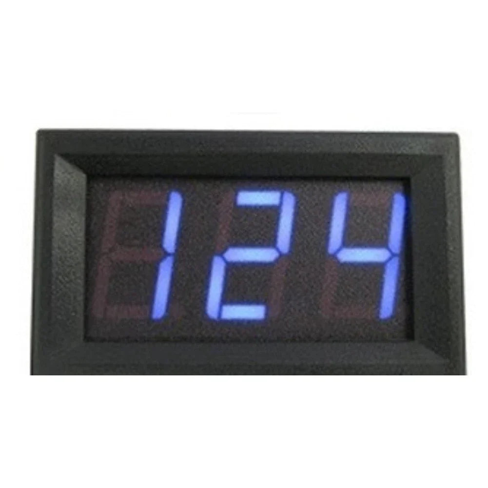 2X Wire 5V 120V DC Digital Voltmeter with Red Green Blue LED Options