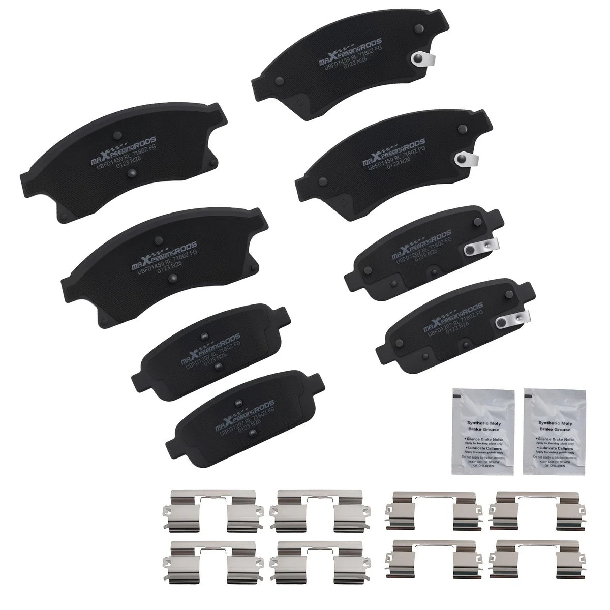 8pcs Ceramic Brake Pads Set for Buick Encore (2013–2017), Verano (2012–2017)