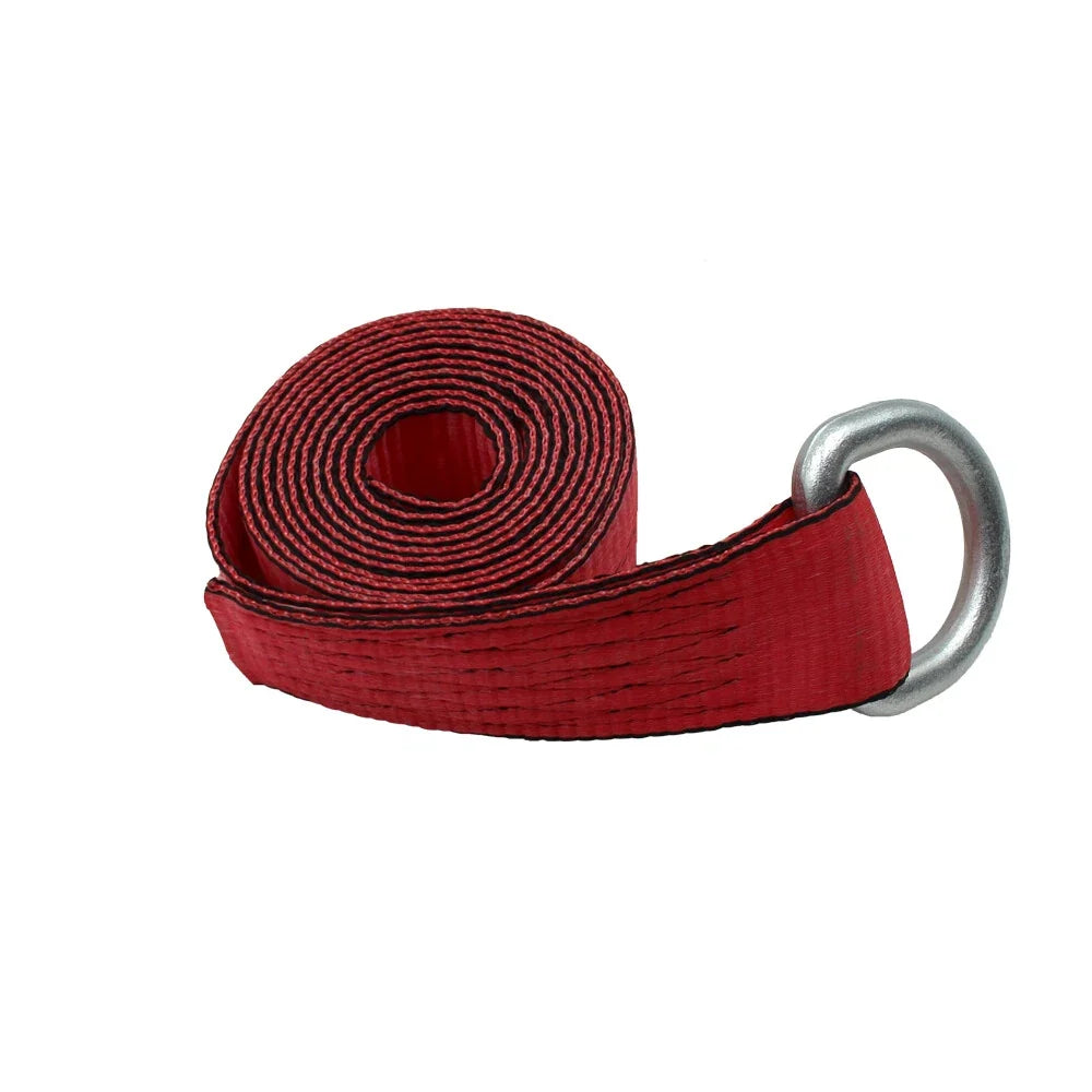 2" x 8' Heavy Duty Red Tie Down Strap for Universal Use (1 Piece)