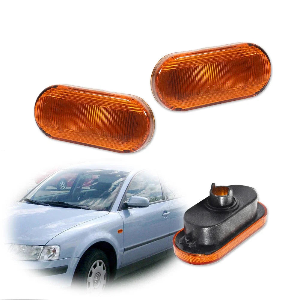 Amber Lens Side Marker Light Housings for VW MK4 Golf Jetta GTI Beetle