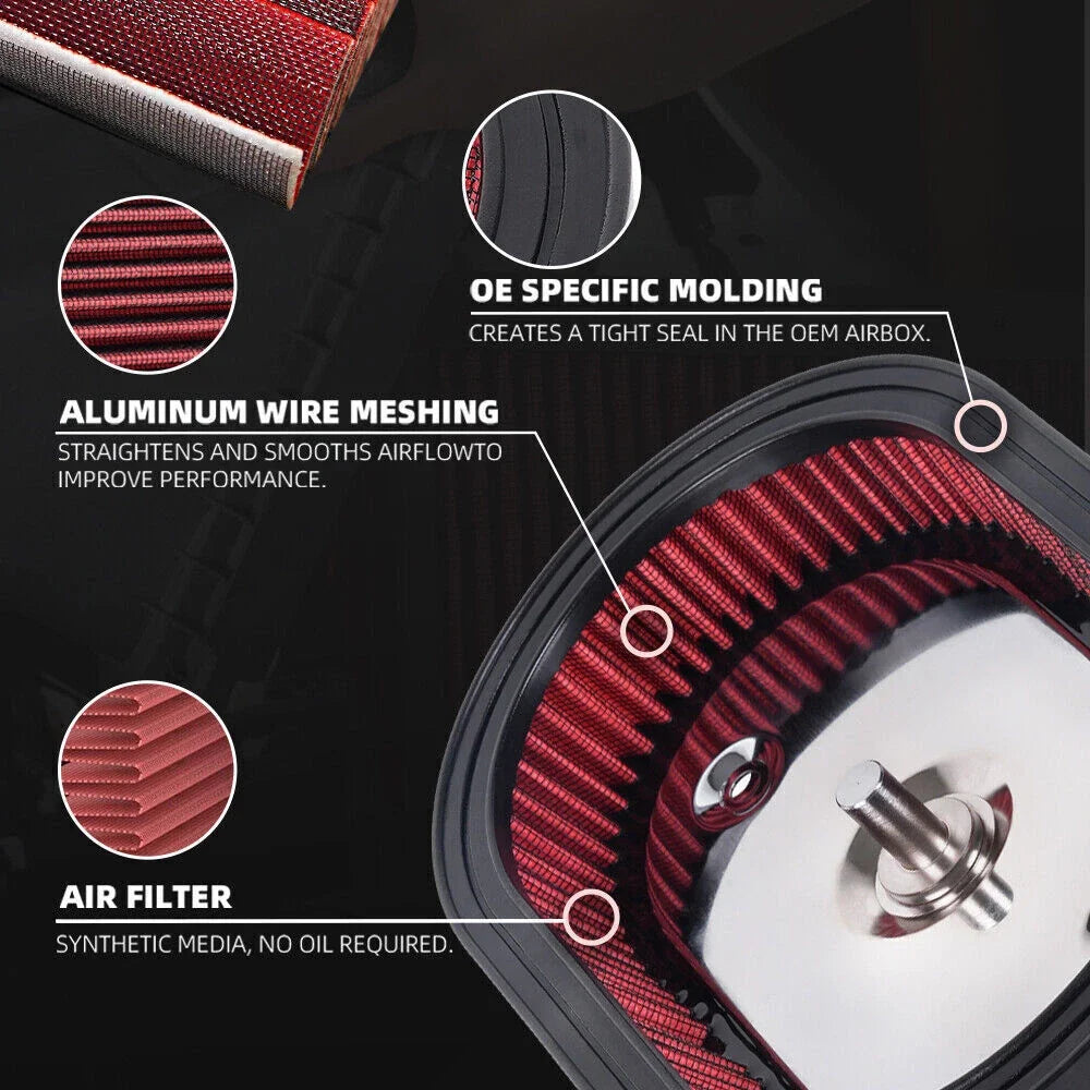Air Filter Replacement for Harley Softail/M8 Touring (2017-2023)