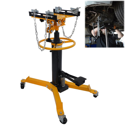 1100 lbs Hydraulic Transmission Jack - 2 Stage for Car Lifting