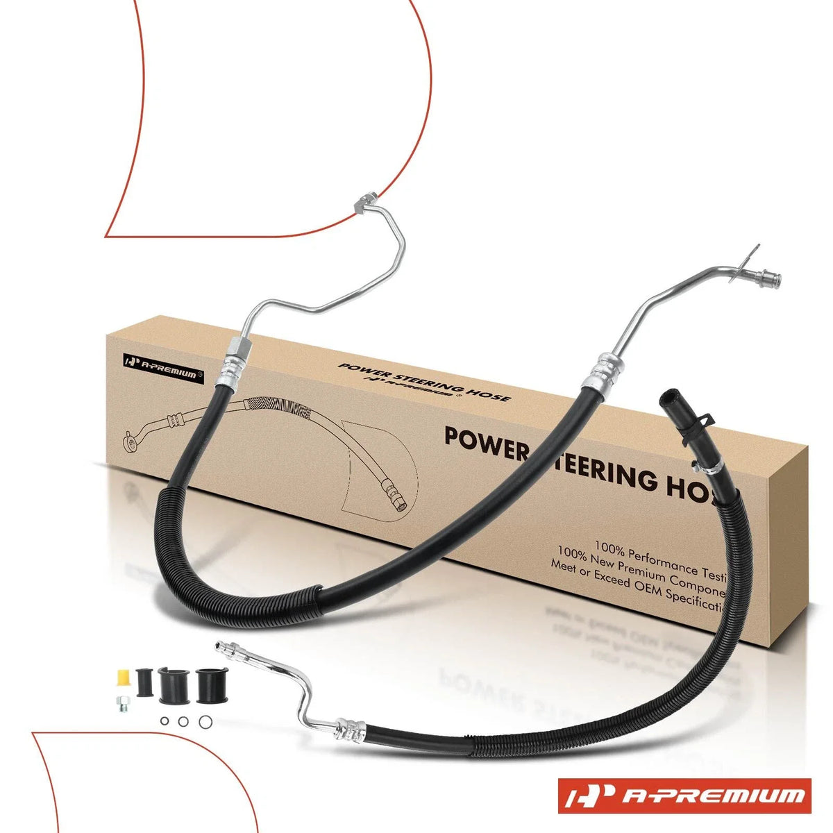 2X Power Steering Pressure & Return Line Hose for Ford F-150 (2004–2008)