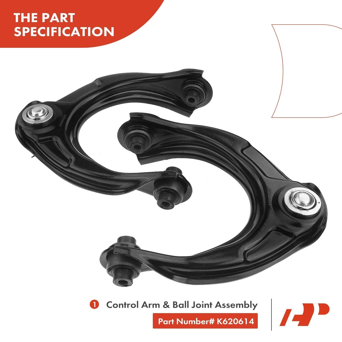 6X Front Upper Control Arms with Ball Joints for Honda Accord 03-07
