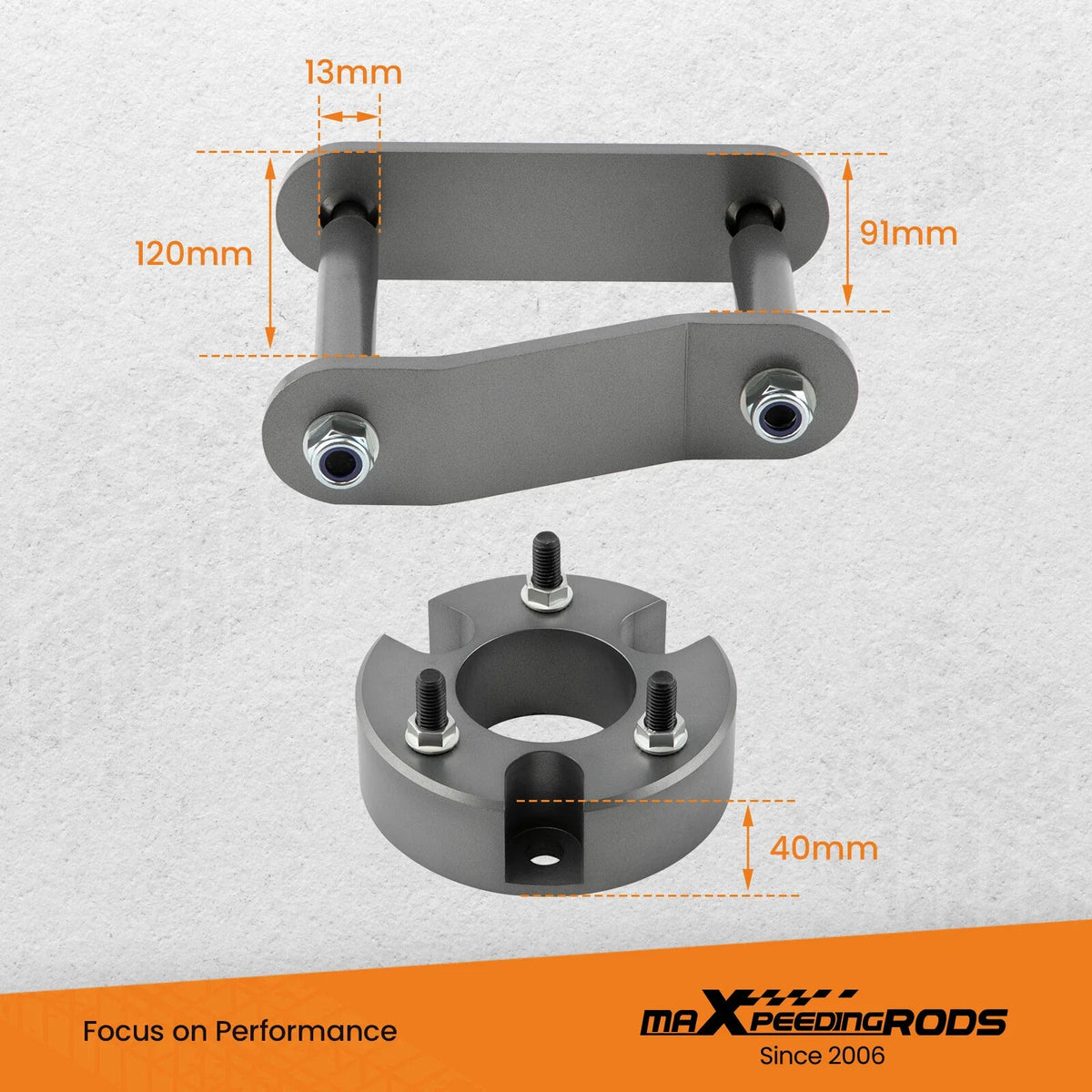 3" Front 2" Rear Lift Kit for Nissan Frontier (2005–2023)