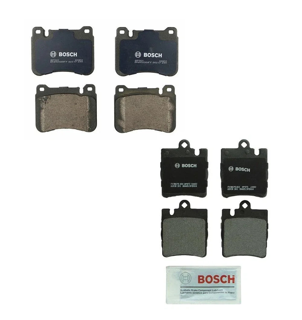 Bosch QuietCast Disc Brake Pads Kit for Mercedes-Benz (Front & Rear)