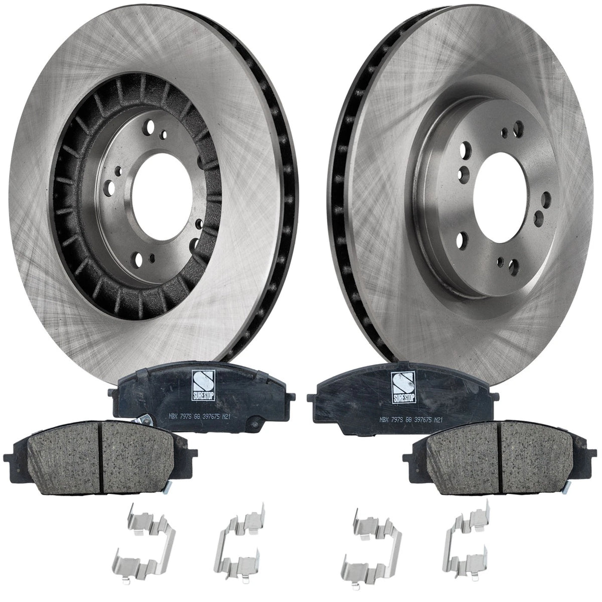 Front Brake Disc Rotors and Pads Kit for Honda S2000 (2000–2009)
