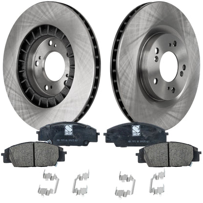 Front Brake Disc Rotors and Pads Kit for Honda S2000 (2000–2009)