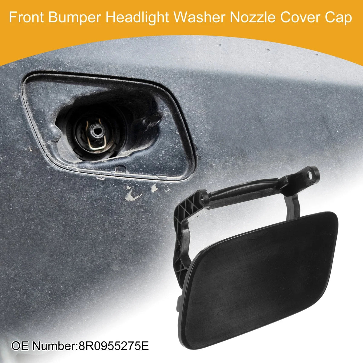 Front Left Washer Nozzle Cover Cap for Audi Q5 (2013–2017) 1 Pc Unpainted