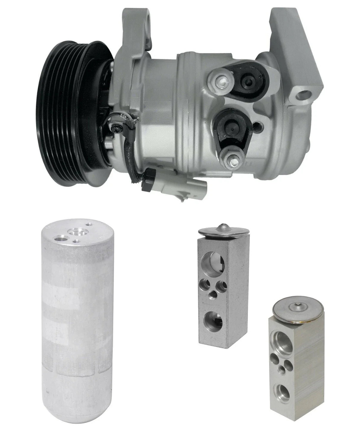 AC Compressor Kit Replacement for Chrysler Town & Country 3.3L 3.8L (2005–2007)