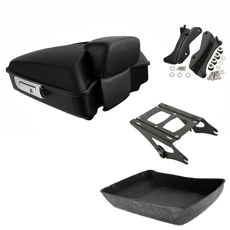 Matte Trunk Backrest Mounting Kit for Harley Touring 2014-2026