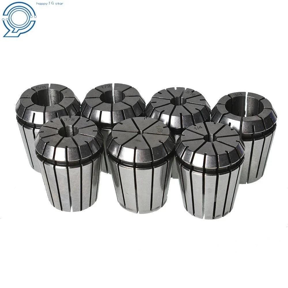 ER32 Spring Collet Set 1/8"-3/4" - 7 Pack for CNC Milling Lathe
