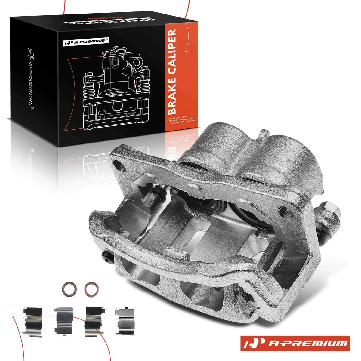Front Right Brake Caliper with Bracket for Ford Edge (2007–2009)