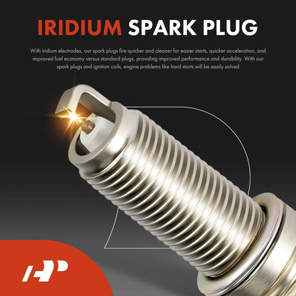 4 Ignition Coils with Iridium Spark Plugs for Nissan Versa 2012-2019