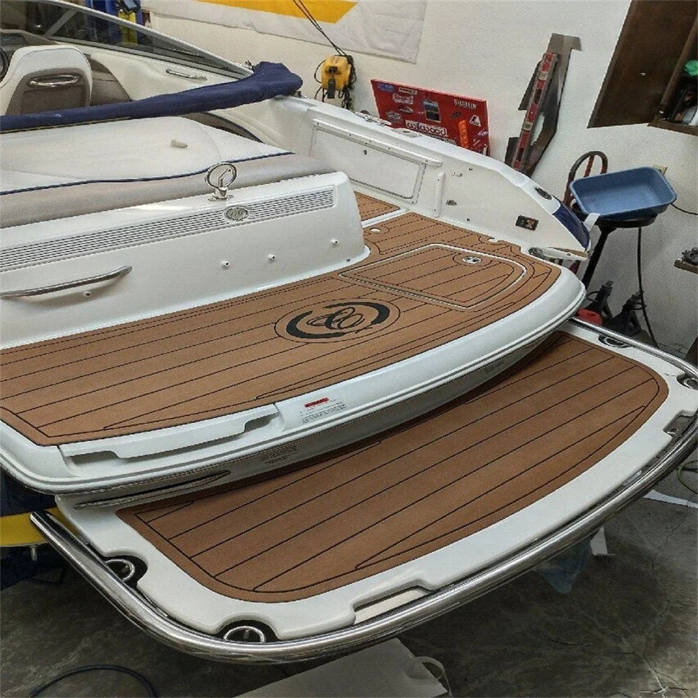 Deck Floor Mat EVA Foam Faux Teak for Cobalt 220 2006