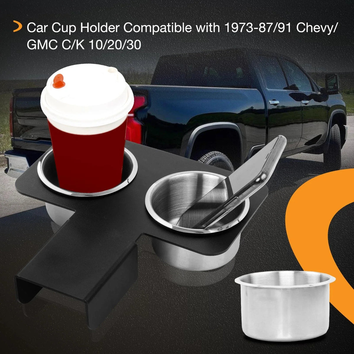 Detachable Drink Center Console Cup Holder for Chevy GMC C10 C20 C30 K10 (1973–1991)