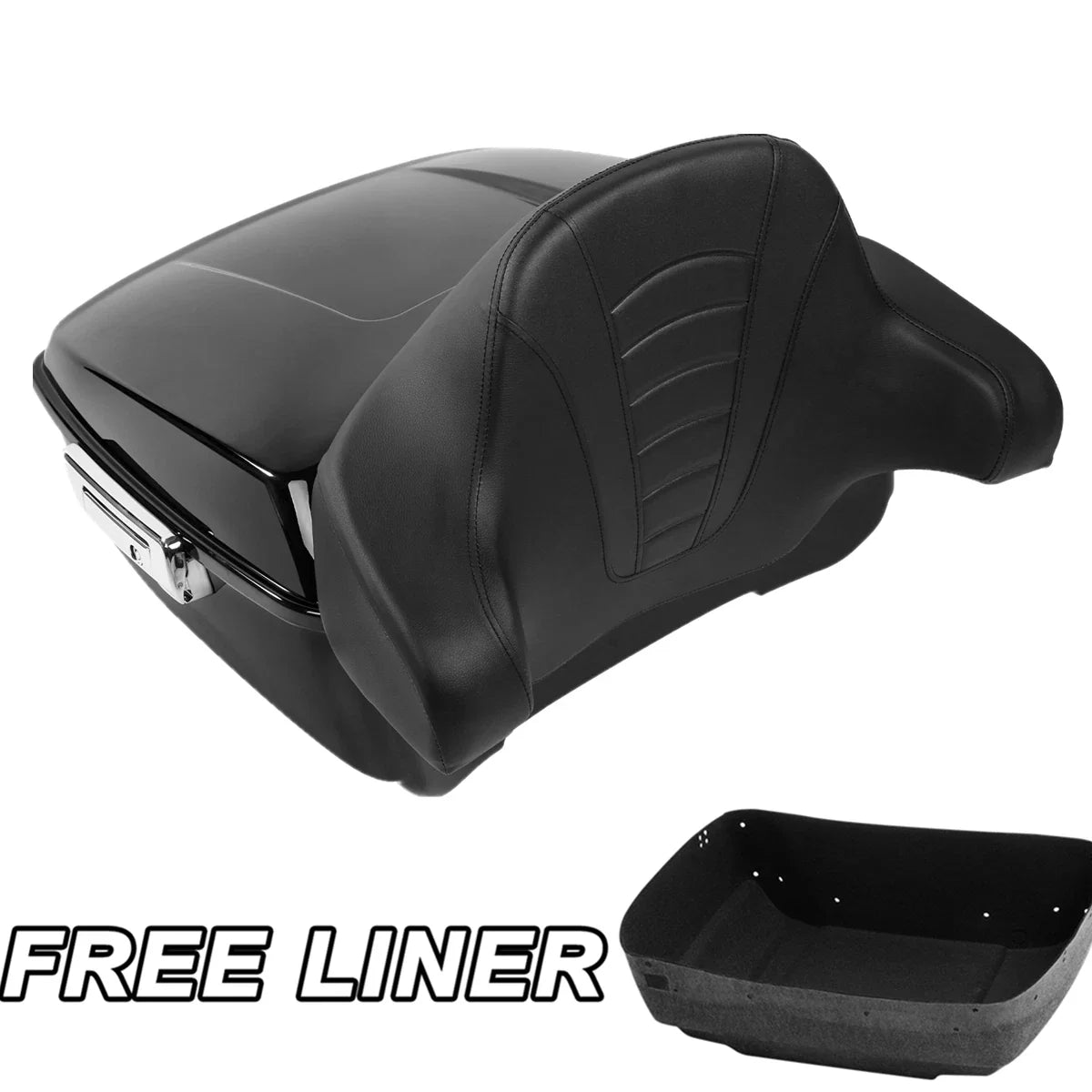 King Trunk with Backrest Pad for 2014-2026 Harley Touring Models
