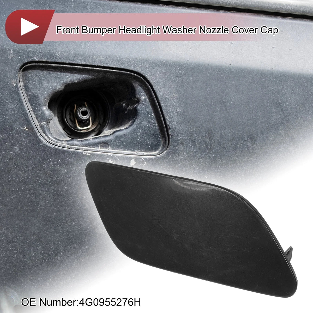 Front Right Washer Nozzle Cover Cap for Audi A6 (C7) (2015–2018)
