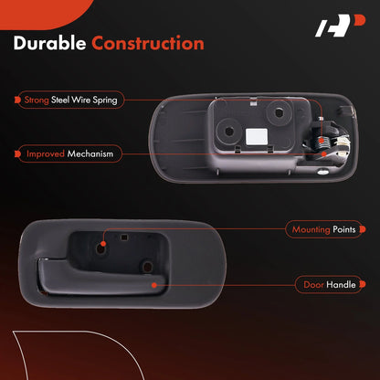 Front Left Door Handle - Brown Interior for Honda Civic 2001-2005