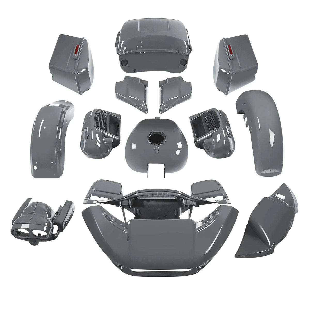 Fairings Bodywork in Gunship Gray for Harley CVO Road Glide Limited 2015-2024