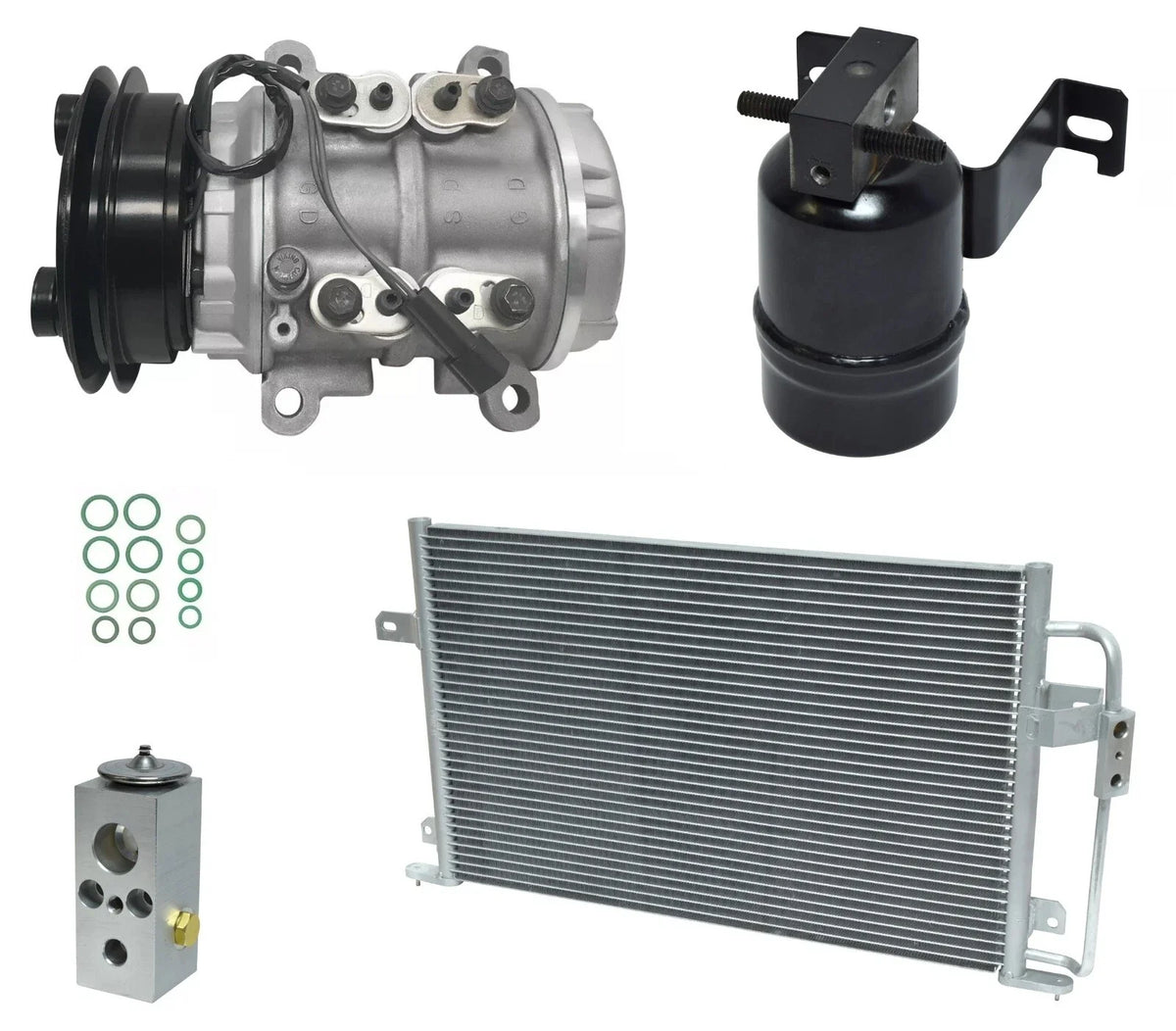 AC Compressor Kit with Condenser for Chrysler Dynasty 2.5L (1990–1990)